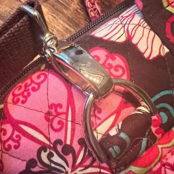 Vera Bradley Firm Quilted Laptop Bag With Floral Design - Picture 6 of 10